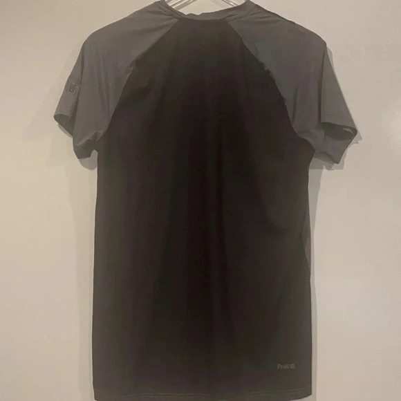 Spyder Black Gray Breathable Quick Dry Athletic T-shirt Mens Medium (115) - Picture 2 of 5